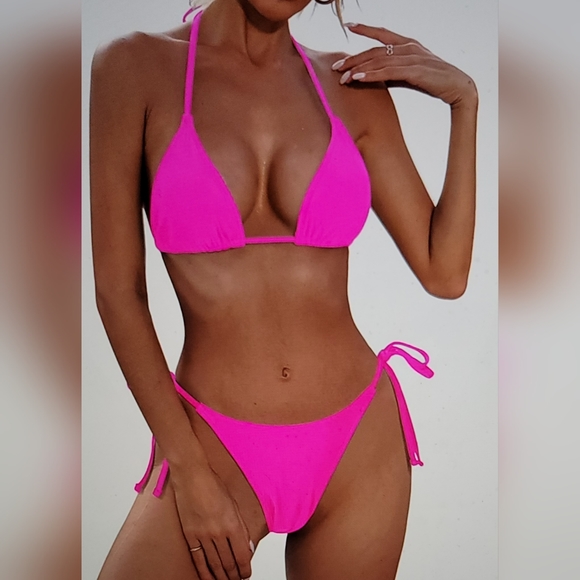 NWT BOOTIE LIFT LIGHTLY PADDED TIE STRING SEXY ITSY BITSY BIKINI SET SWIM - Picture 2 of 10